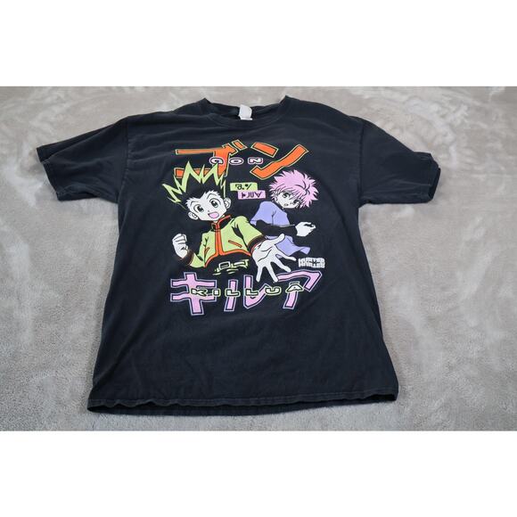 Hunter x Hunter Shirt Mens Medium Black Gon Killua Anime Manga Graphic Tee HxH - Picture 1 of 7